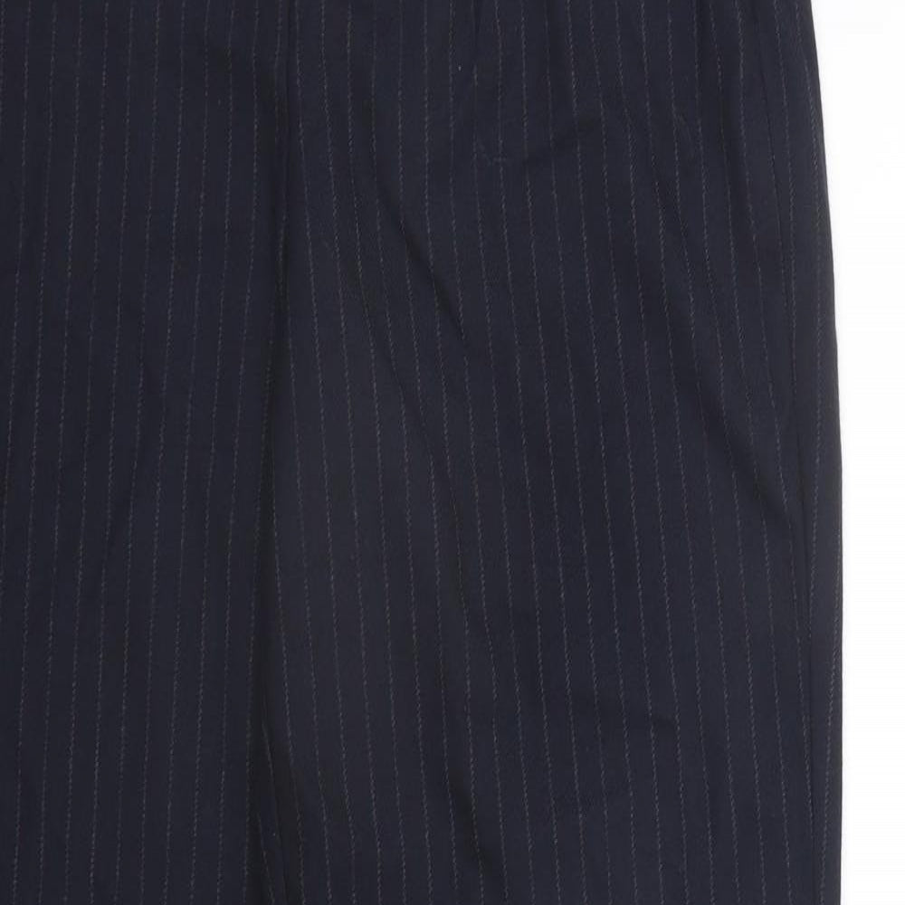 NEXT Womens Blue Striped  Trousers  Size 10 L29 in