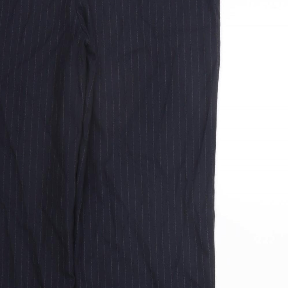 NEXT Womens Blue Striped  Trousers  Size 10 L29 in