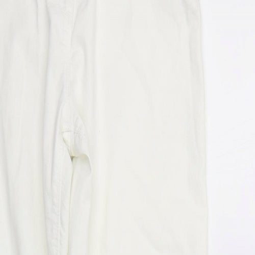 Papaya Womens White   Trousers  Size 12 L26 in