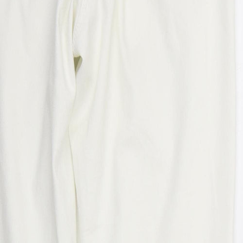 Papaya Womens White   Trousers  Size 12 L26 in