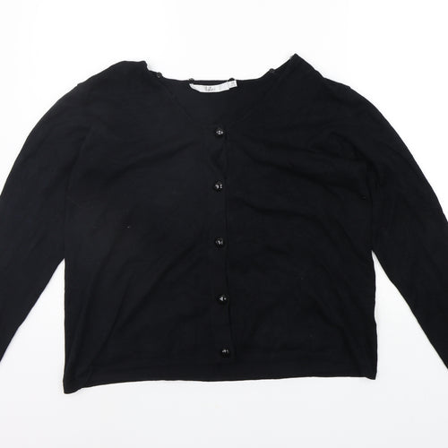 ble Womens Black   Cardigan Jumper Size M