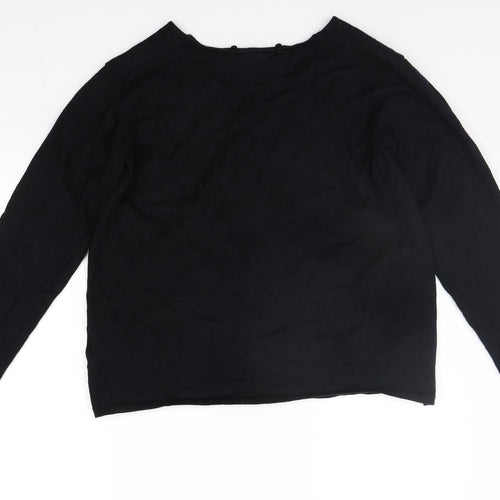 ble Womens Black   Cardigan Jumper Size M