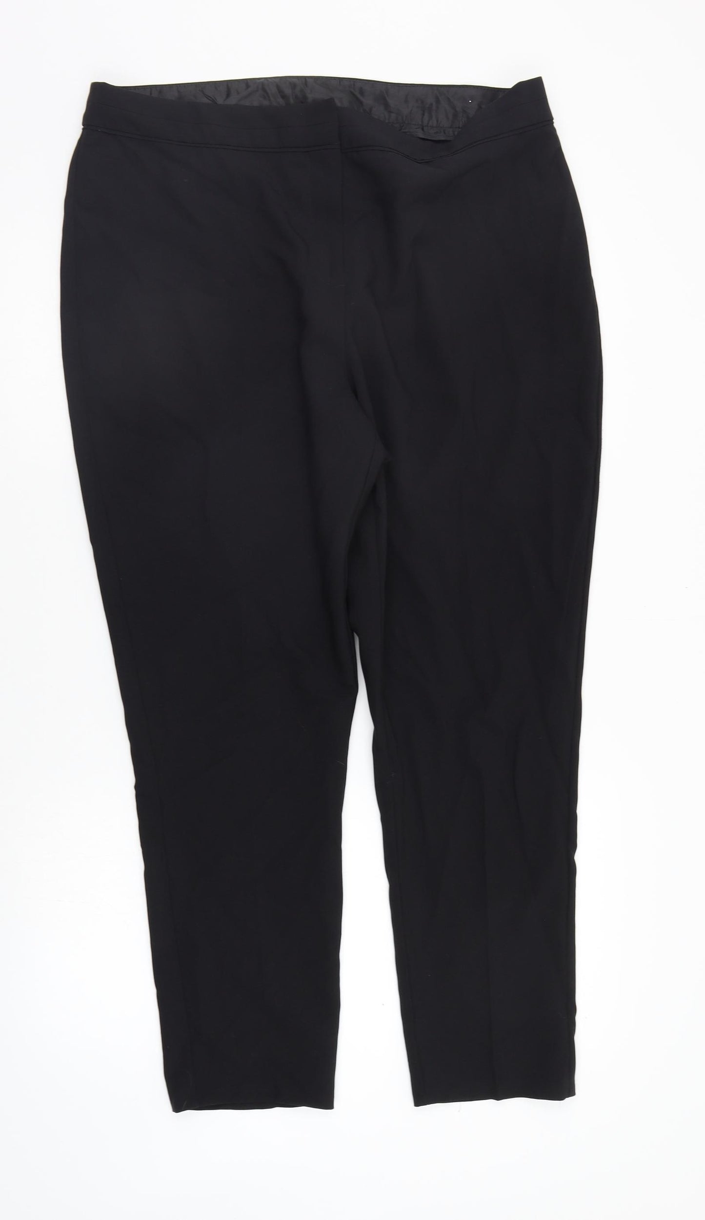 F&F Womens Black   Trousers  Size 16 L26 in
