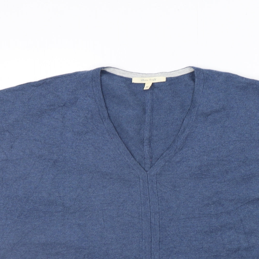 White Stuff Womens Blue   Pullover Jumper Size M