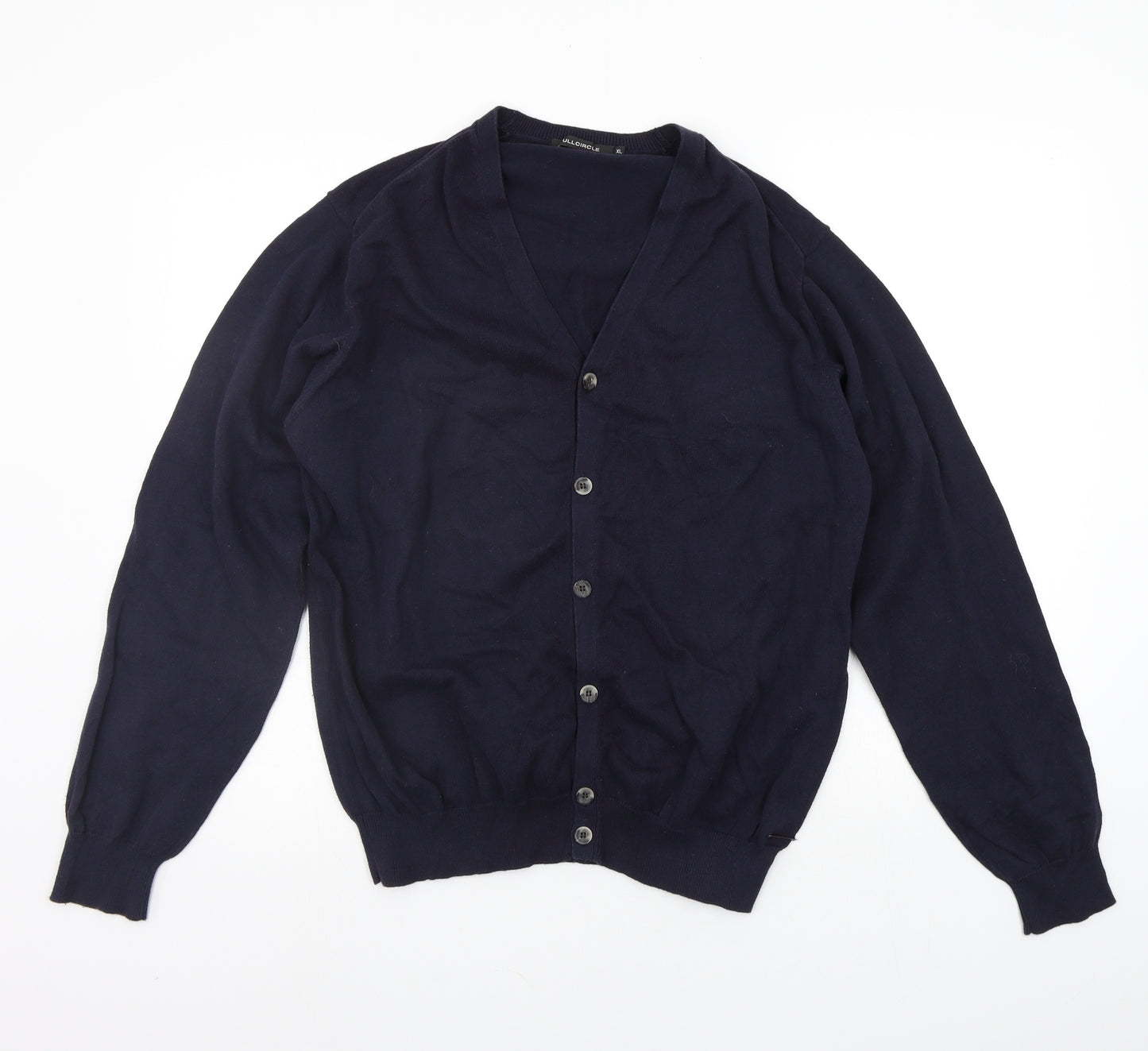 Full Circle Mens Blue   Cardigan Jumper Size XL