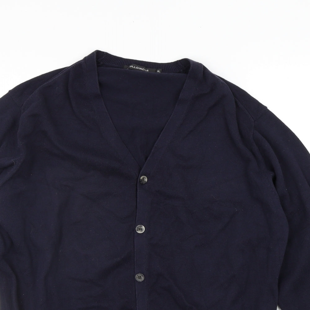 Full Circle Mens Blue   Cardigan Jumper Size XL
