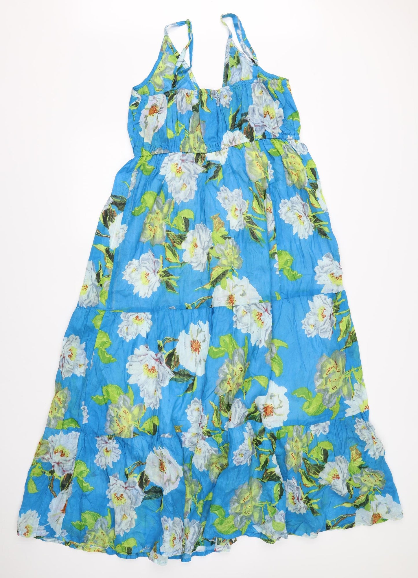 Cerulean Womens Blue Floral  Maxi  Size L