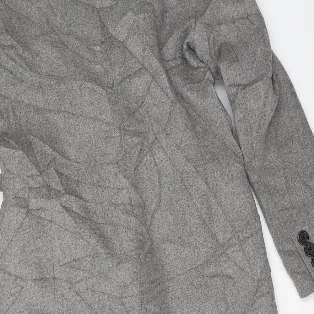 Stradivarius Womens Grey   Overcoat Coat Size M