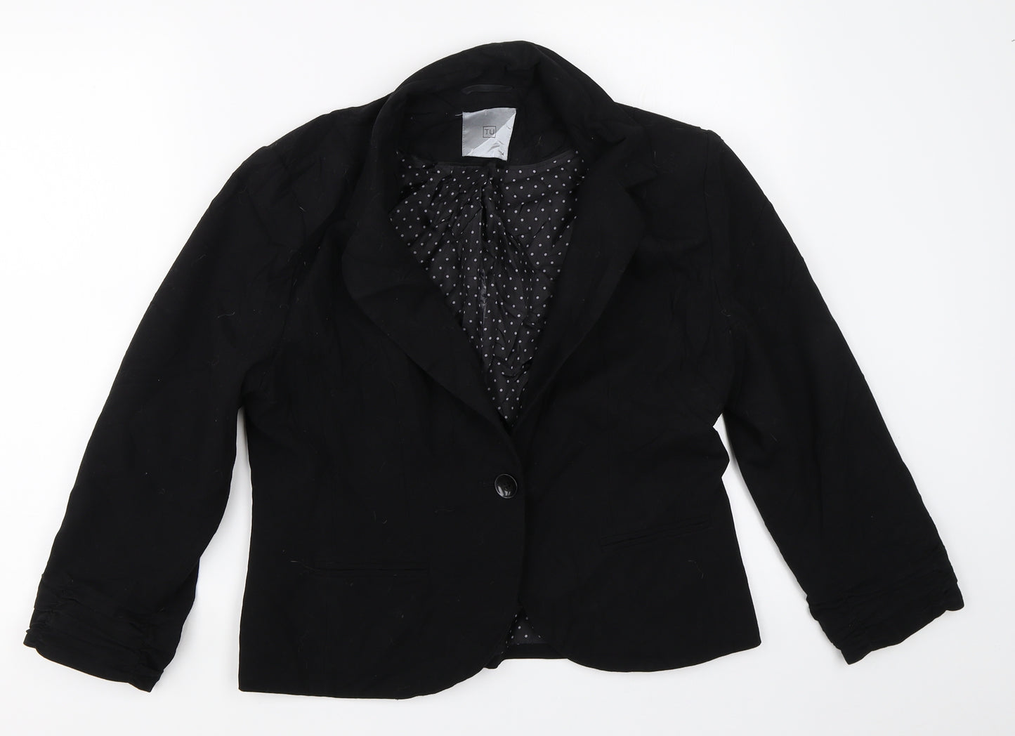 TU Womens Black   Jacket Blazer Size 14