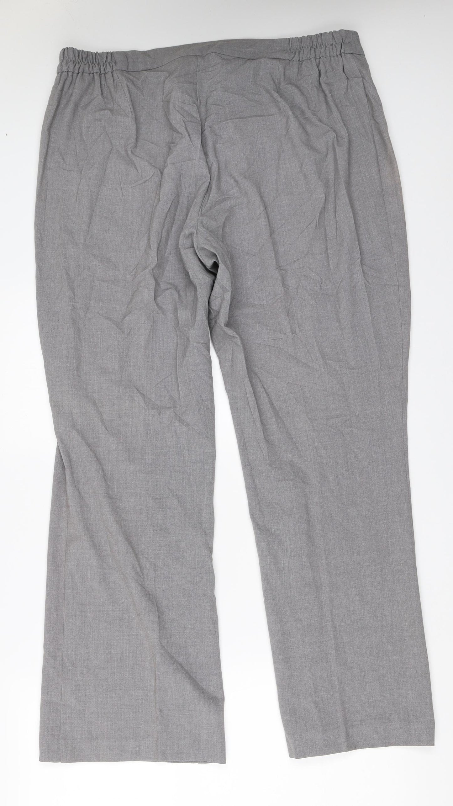Agenda Womens Grey   Trousers  Size 20 L30 in