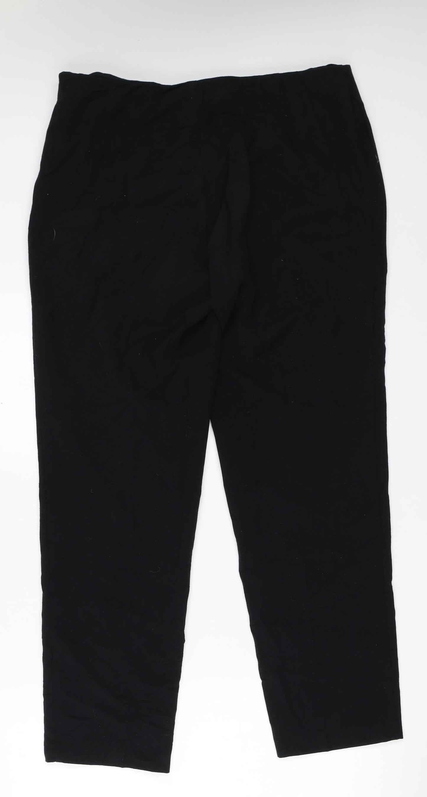 Marks and Spencer Womens Black   Trousers  Size 14 L28.5 in