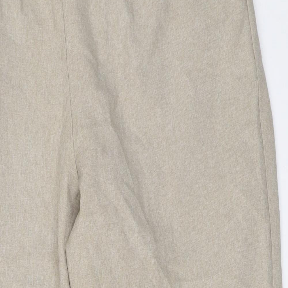 Sarah Hamilton Womens Beige   Cropped Trousers Size 16 L24 in