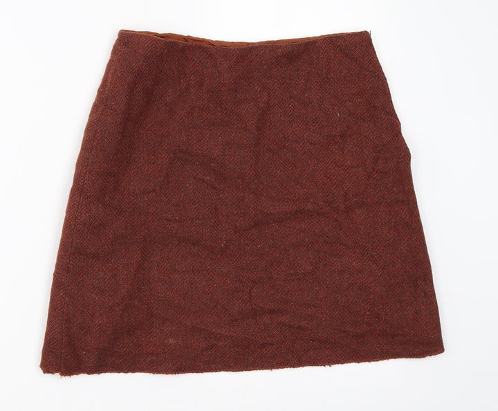 Preworn Womens Red Mini Skirt Size 27 in