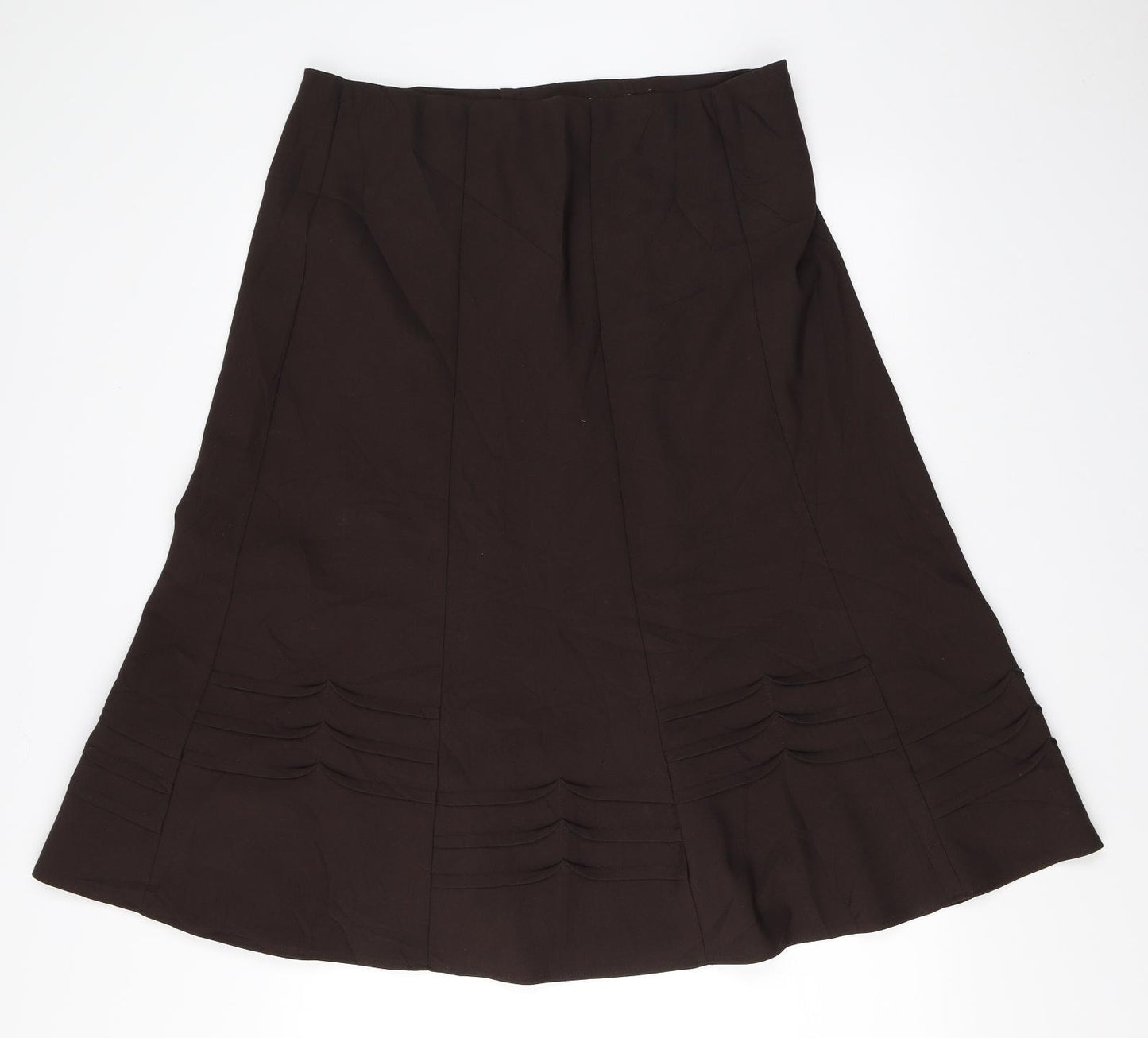 BM Womens Brown   Flare Skirt Size 14