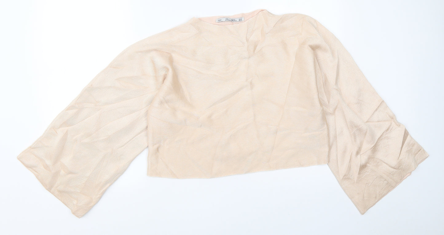 Zara Womens Beige   Pullover Jumper Size M