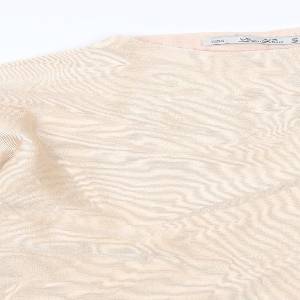 Zara Womens Beige   Pullover Jumper Size M