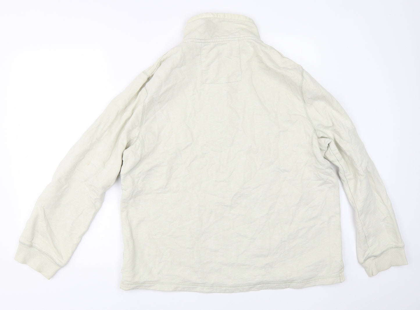 Seasalt Womens Beige   Henley Sweatshirt Size L