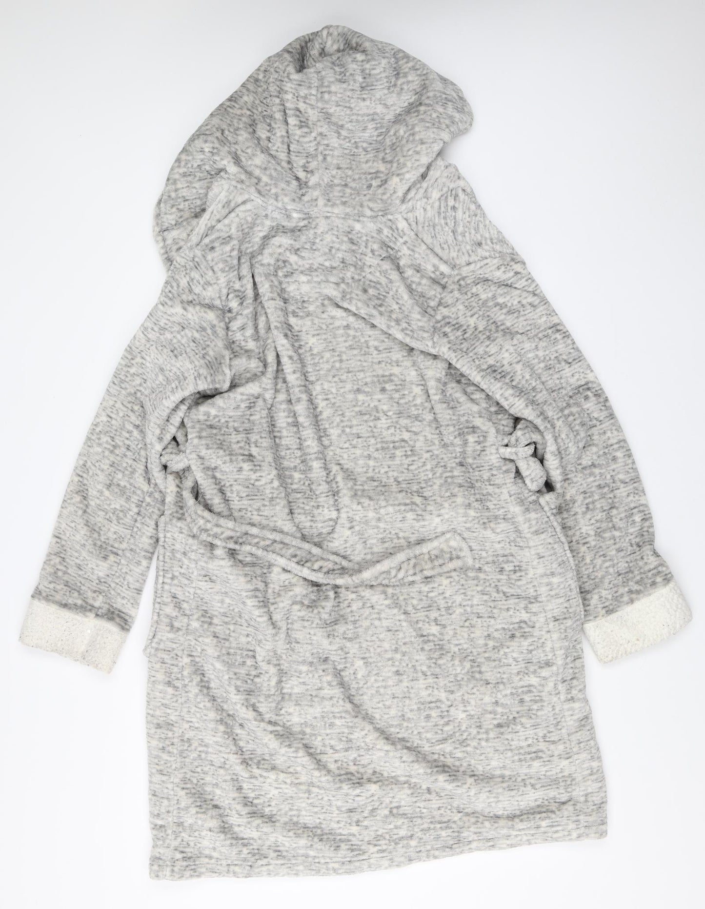 TU Womens Grey Solid  Top Robe Size S