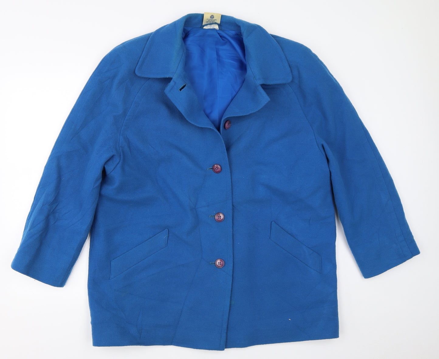 Eastex Womens Blue   Overcoat Coat Size 16