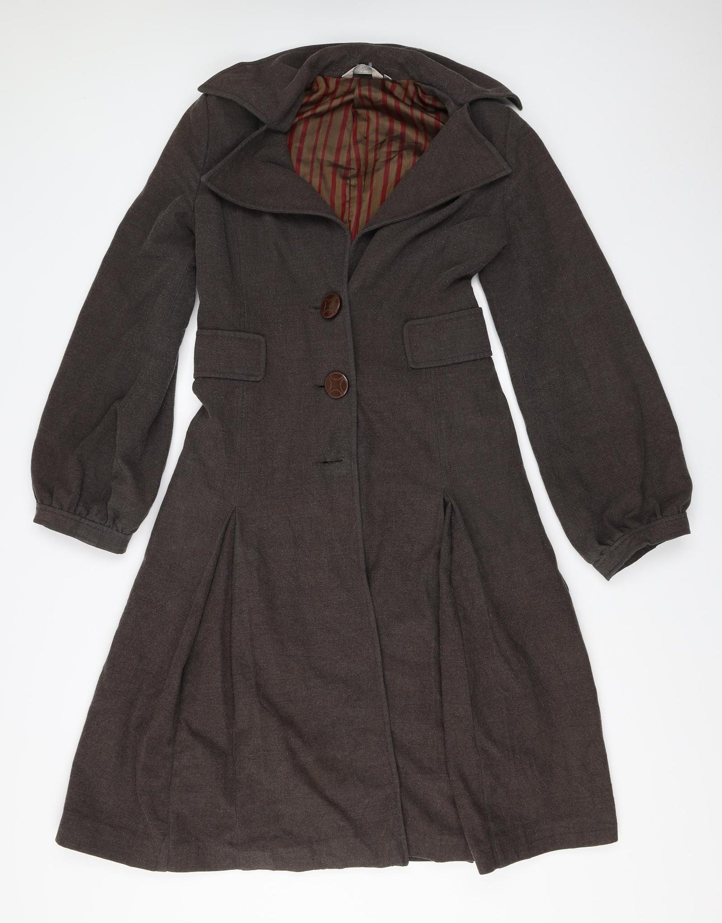 Full Circle Womens Brown   Overcoat Coat Size 8