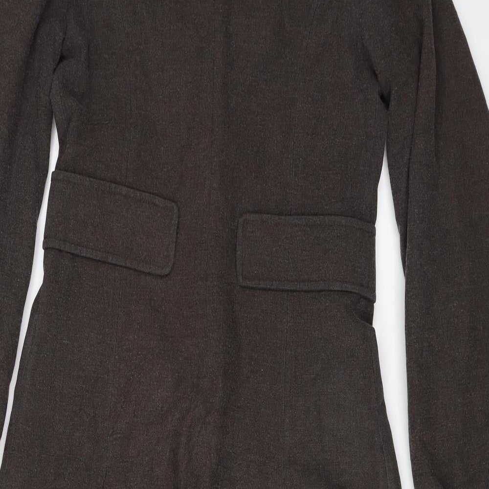 Full Circle Womens Brown   Overcoat Coat Size 8