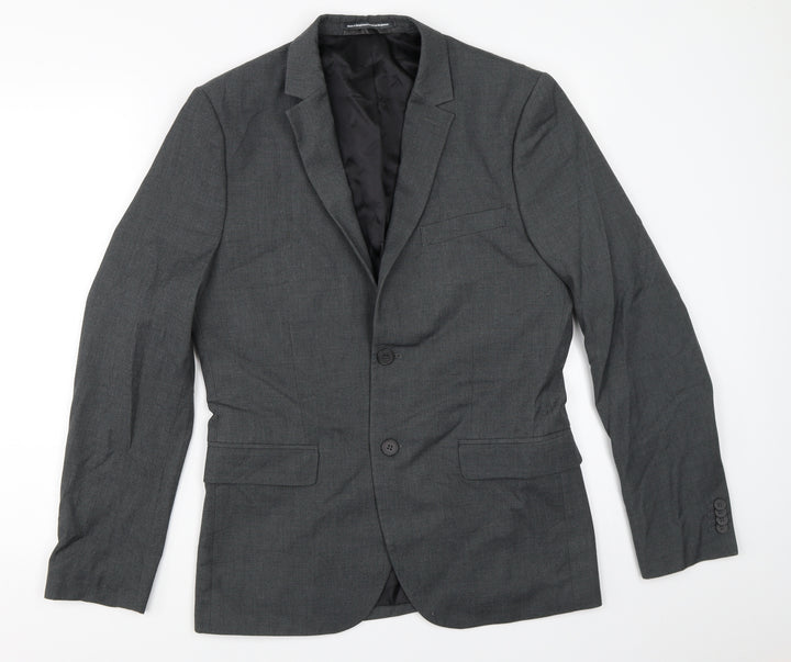 H&M Mens Grey Jacket Blazer Size 38