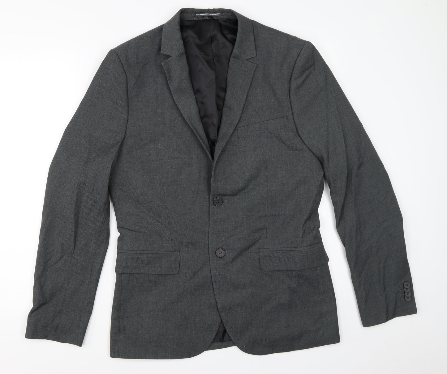 H&M Mens Grey   Jacket Blazer Size 38