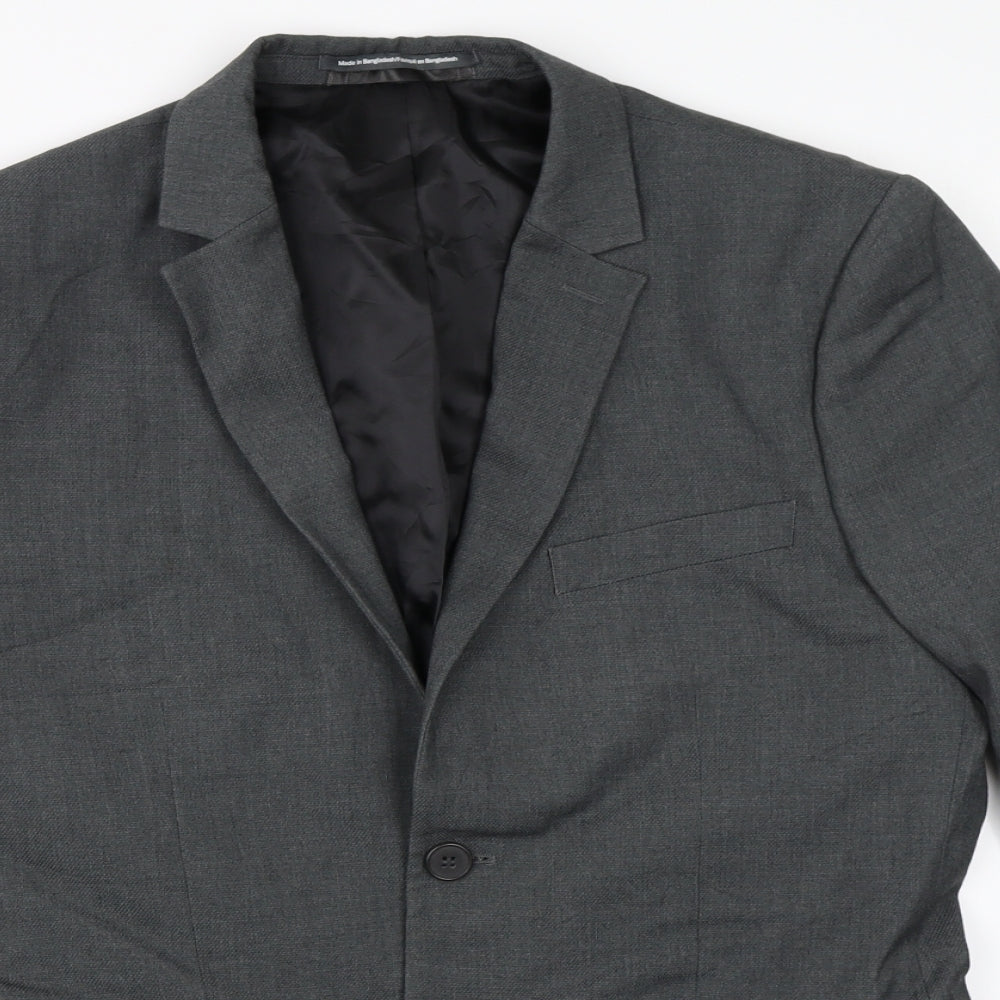 H&M Mens Grey   Jacket Blazer Size 38