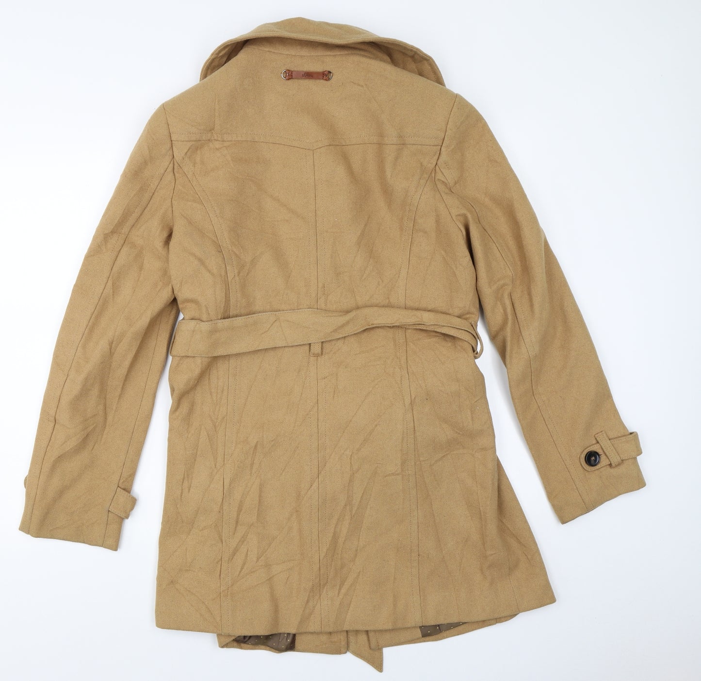 s.Oliver Womens Beige   Overcoat Coat Size 14