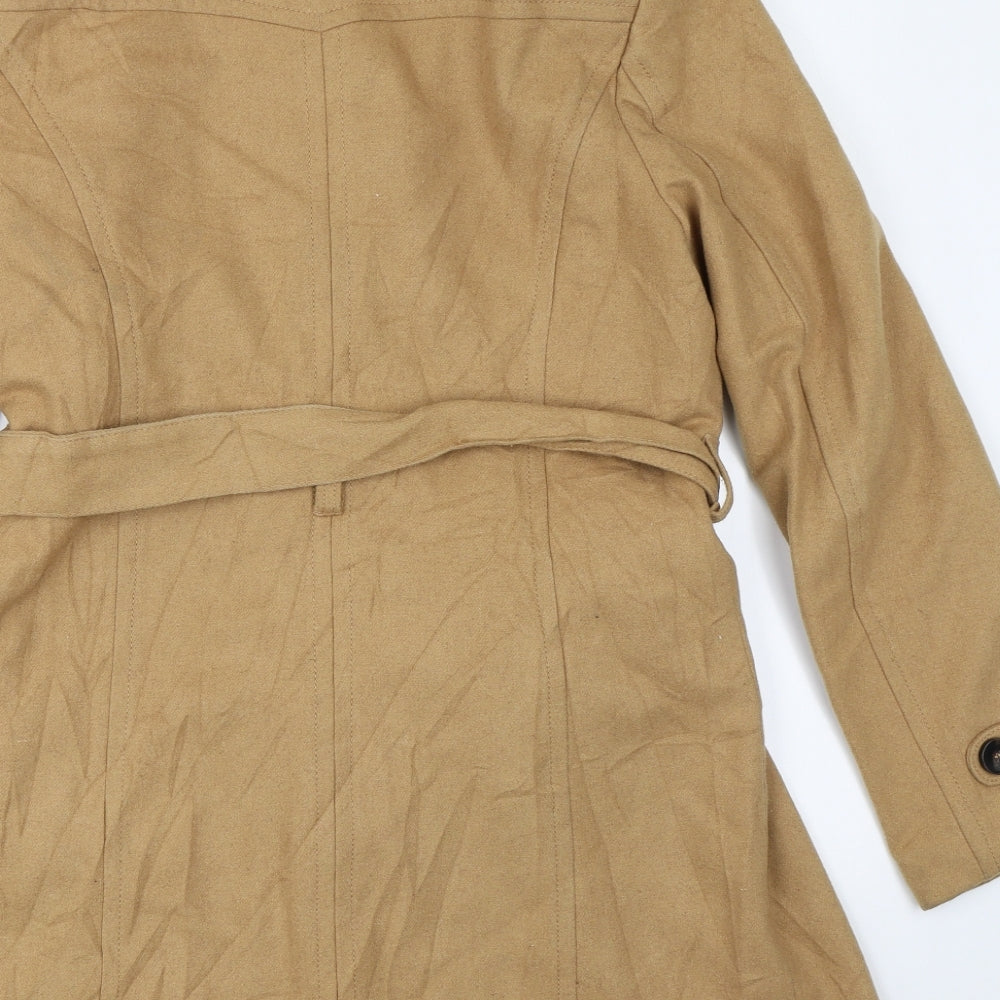 s.Oliver Womens Beige   Overcoat Coat Size 14