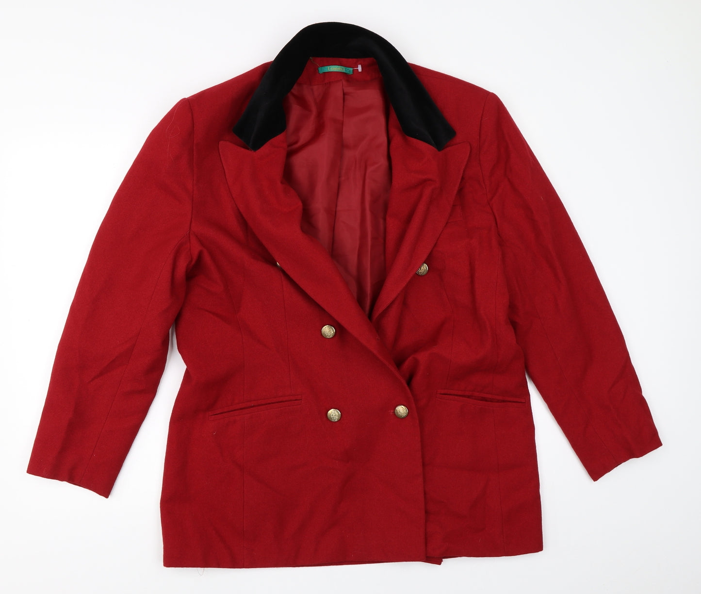 Canda Womens Red   Overcoat Blazer Size 16