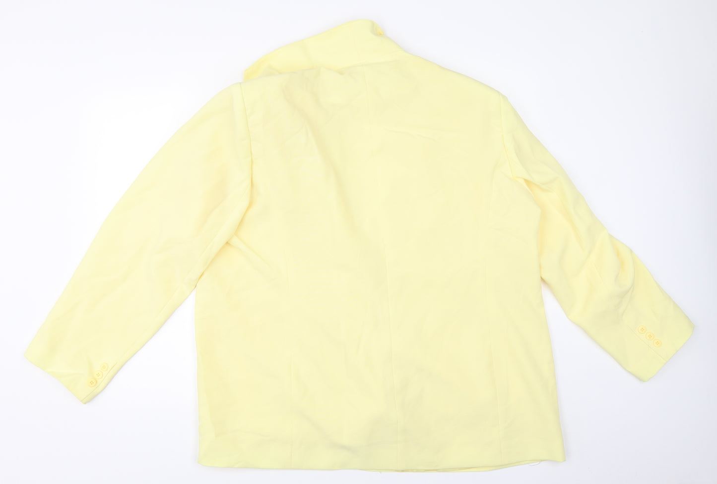 Classics Womens Yellow   Jacket Blazer Size 24