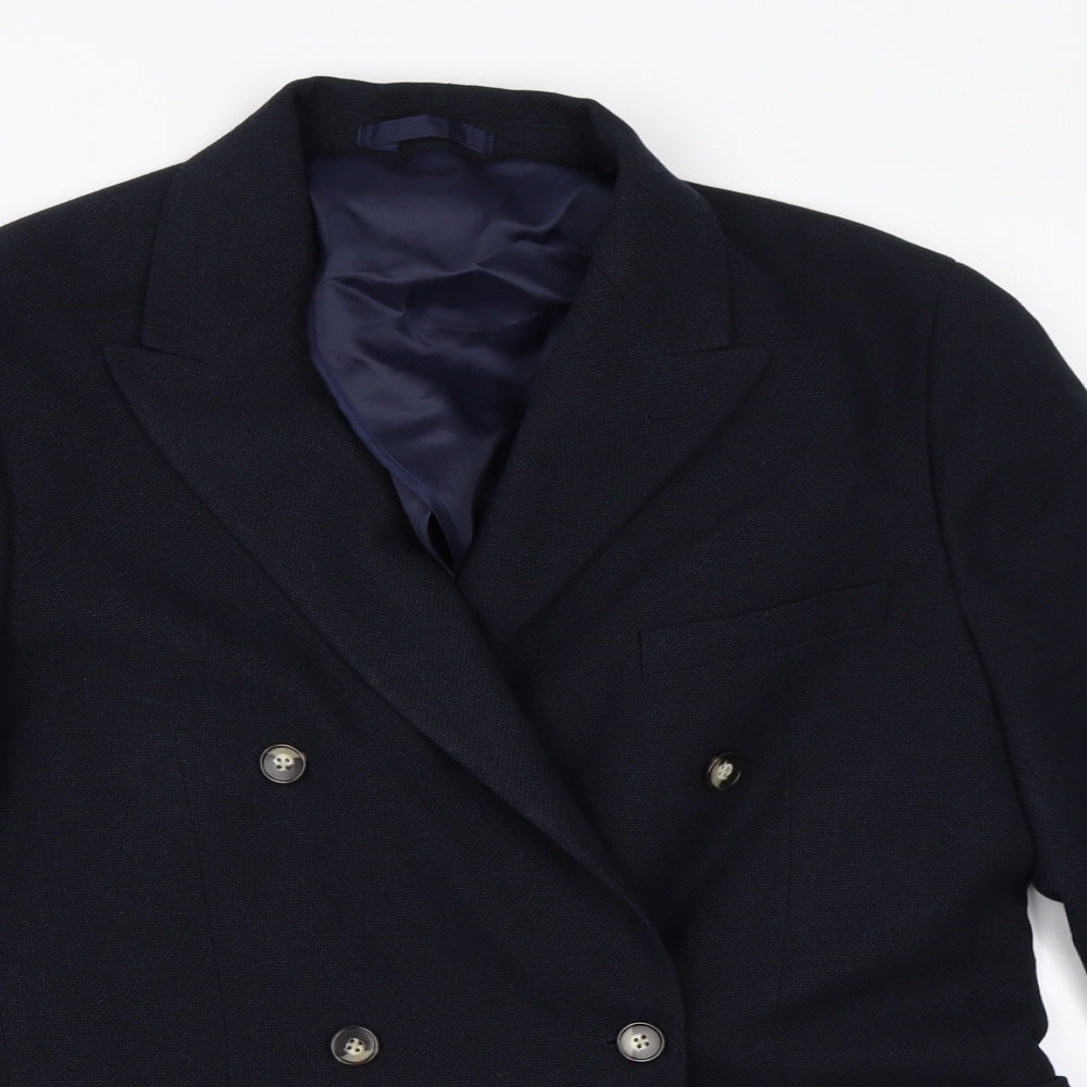 Moss Womens Blue   Jacket Blazer Size 38