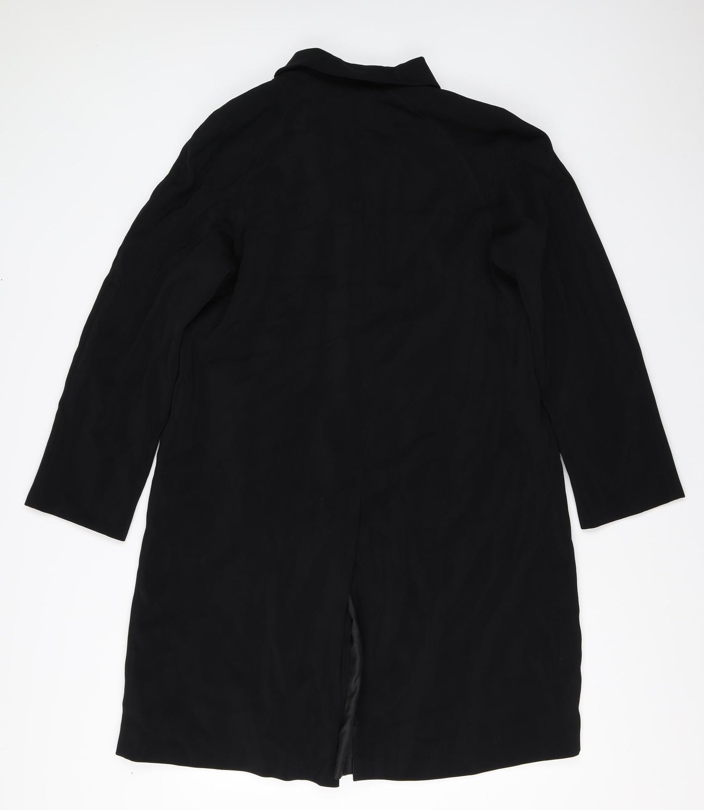 Marks and Spencer Womens Black   Overcoat Coat Size 12