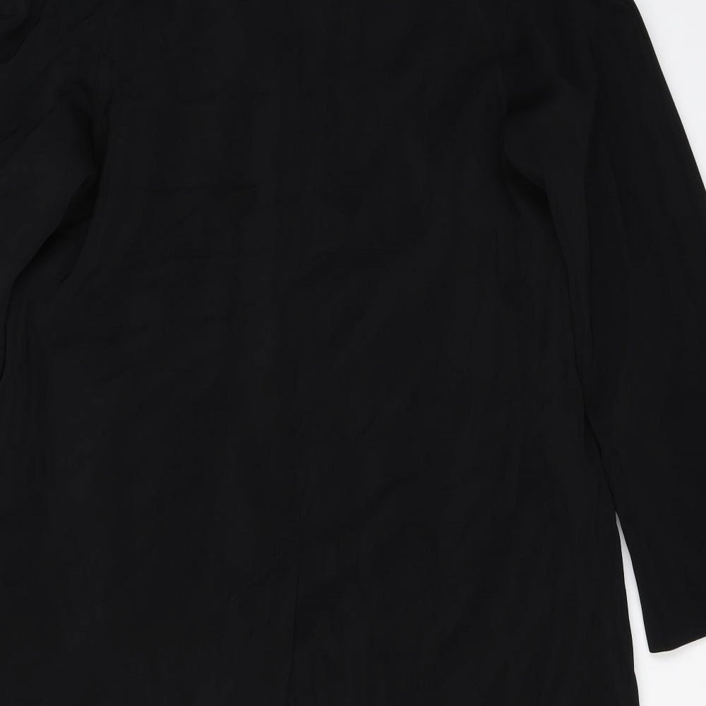 Marks and Spencer Womens Black   Overcoat Coat Size 12