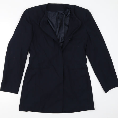 Richards Womens Blue   Overcoat Coat Size 12