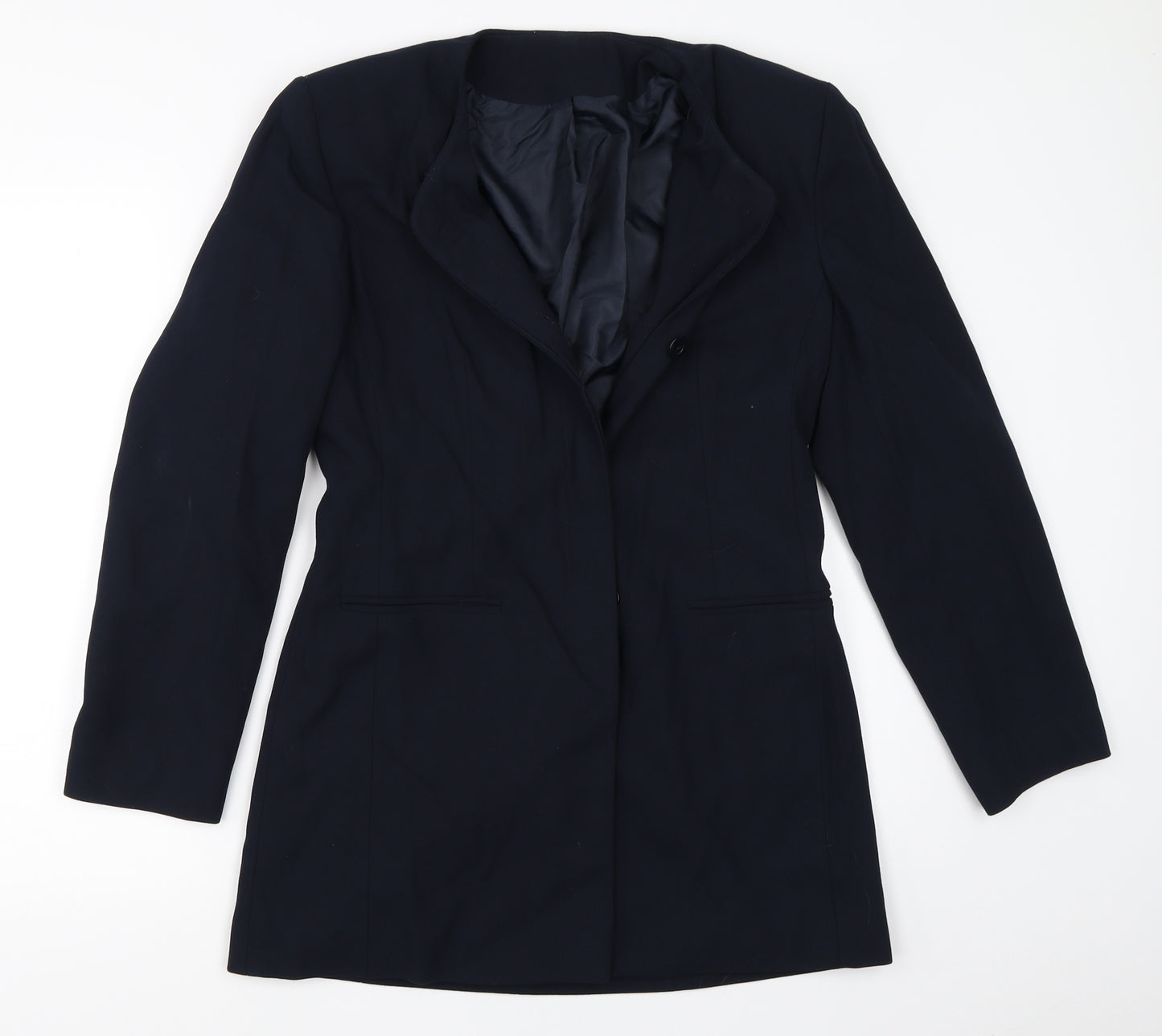 Richards Womens Blue   Overcoat Coat Size 12