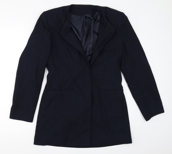 Richards Womens Blue   Overcoat Coat Size 12