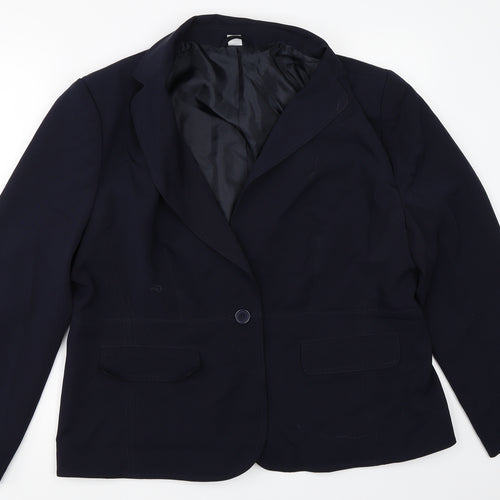Preworn Womens Blue   Jacket Blazer Size 16