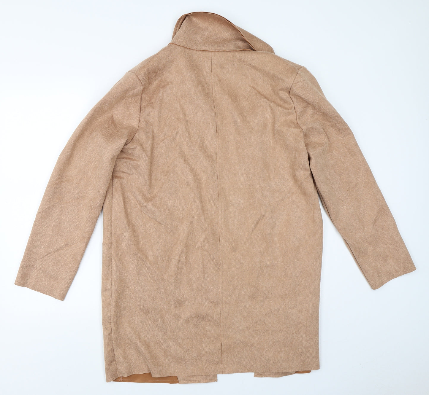 Nutmeg Womens Beige   Overcoat Coat Size 14