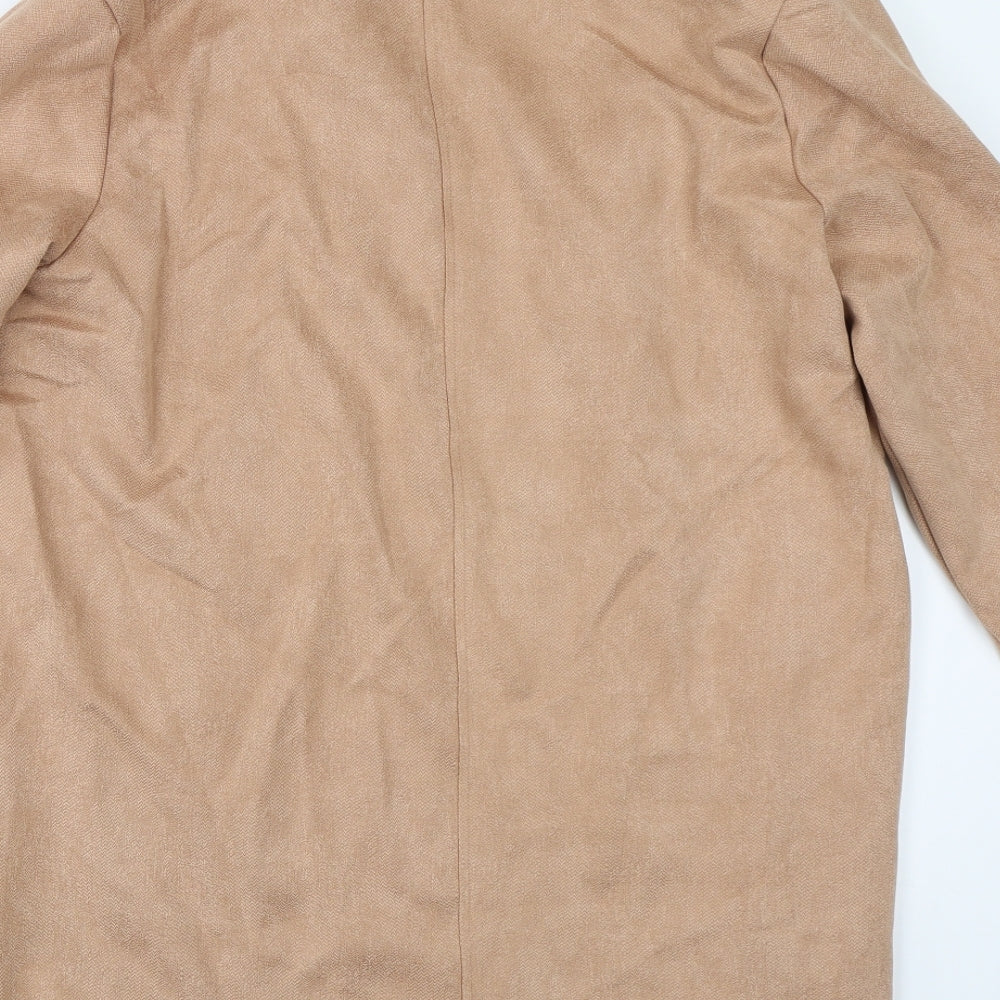 Nutmeg Womens Beige   Overcoat Coat Size 14