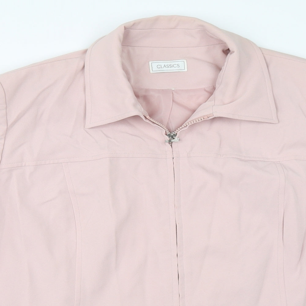Classics Womens Pink   Jacket Coat Size 24