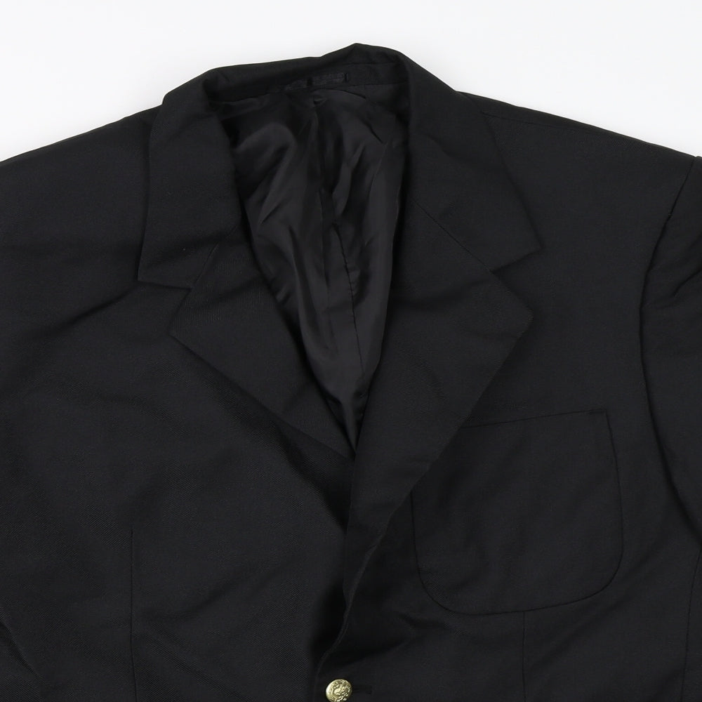 Cheems Mens Black   Jacket Blazer Size 42