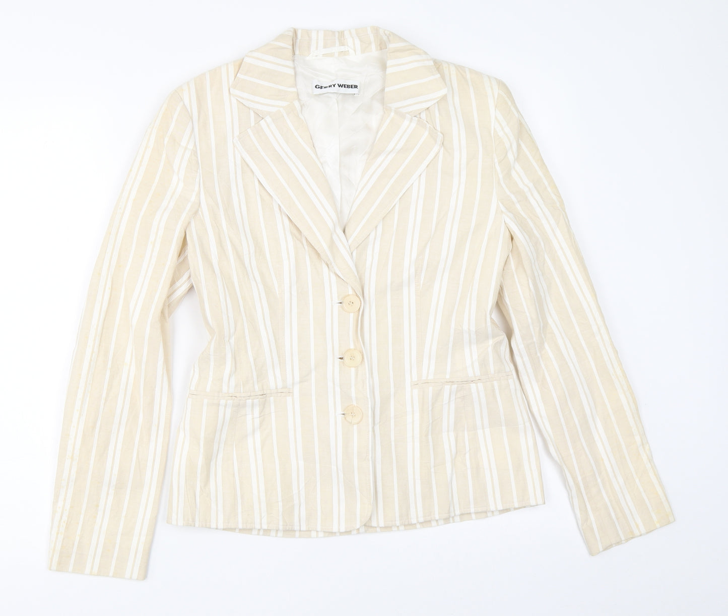 Gerry Weber Womens Beige   Jacket Blazer Size 8