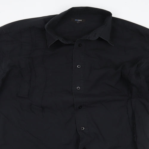 Peter Werth Mens Black    Button-Up Size 40