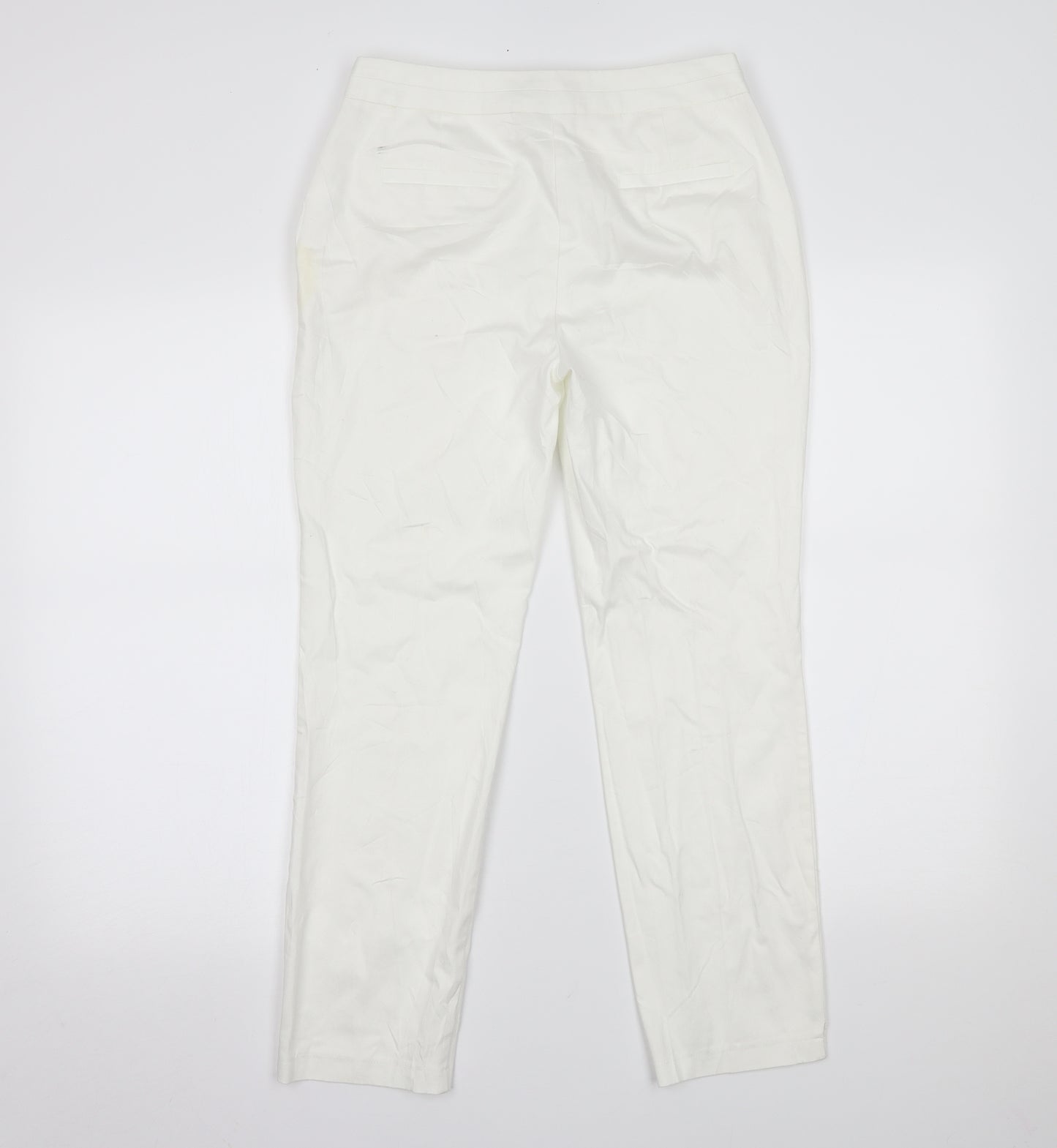 Primark Womens White   Trousers  Size 8 L25 in