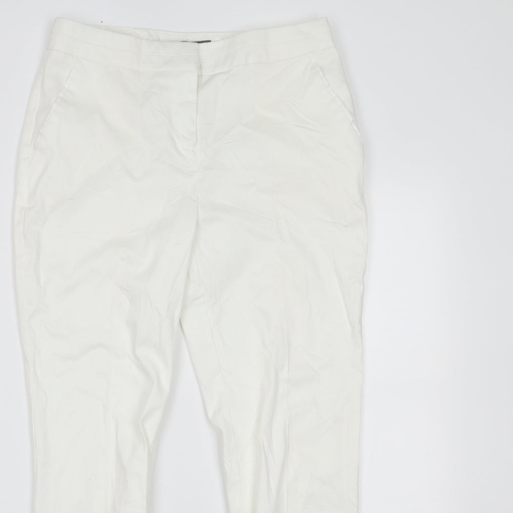 Primark Womens White   Trousers  Size 8 L25 in