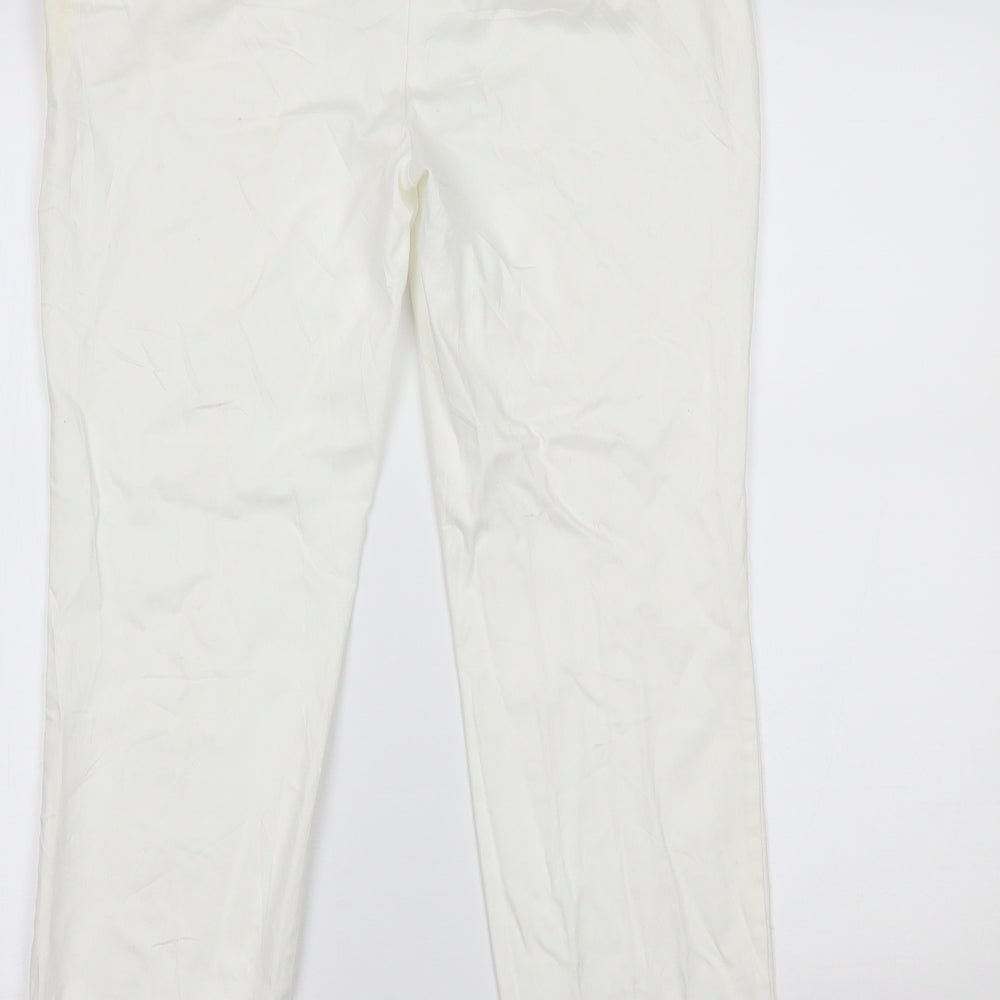 Primark Womens White   Trousers  Size 8 L25 in
