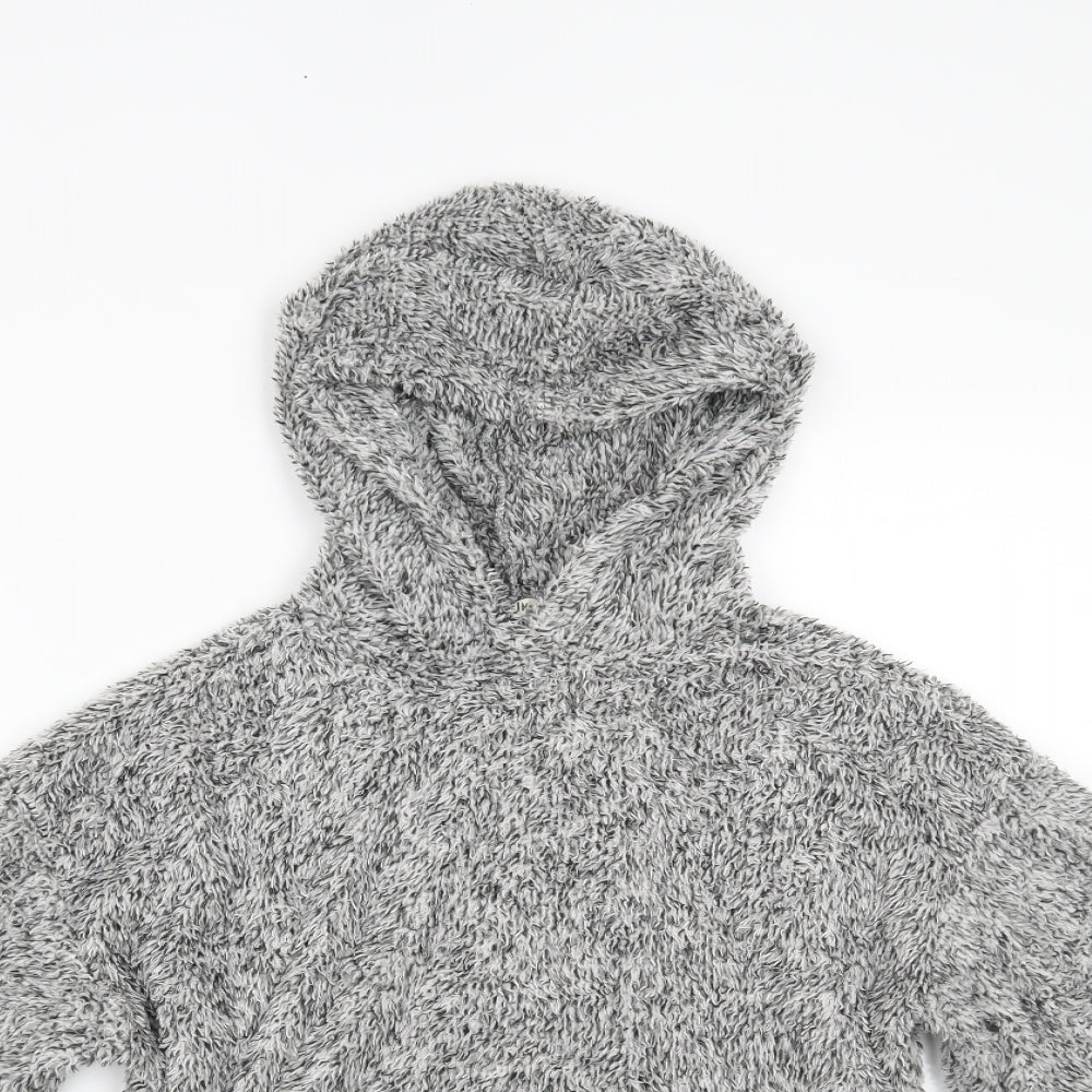 SheIn Girls Grey   Pullover Hoodie Size 11-12 Years