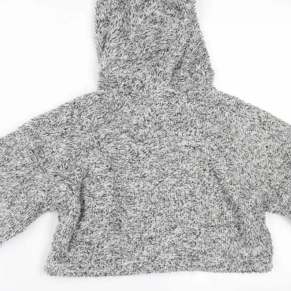 SheIn Girls Grey   Pullover Hoodie Size 11-12 Years